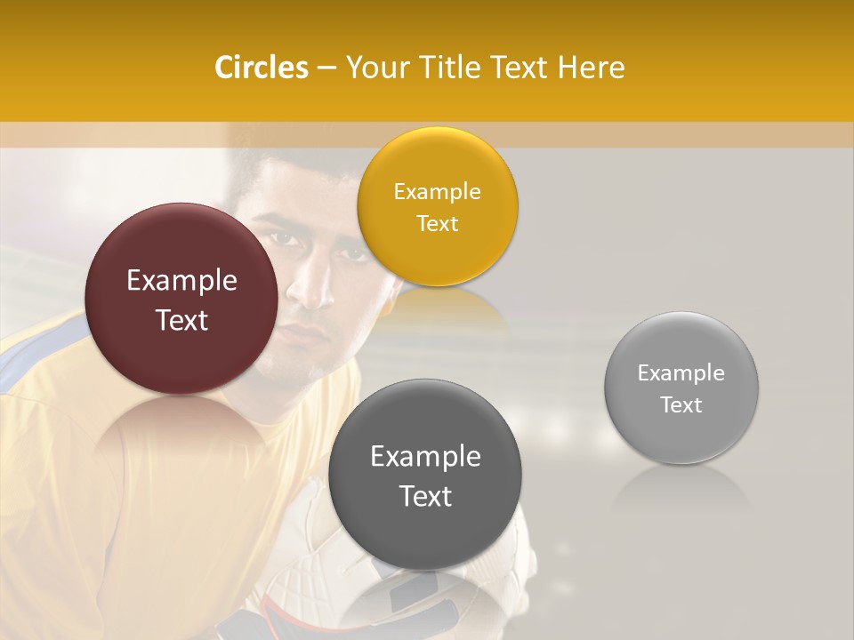 Player Soccer Foot PowerPoint Template