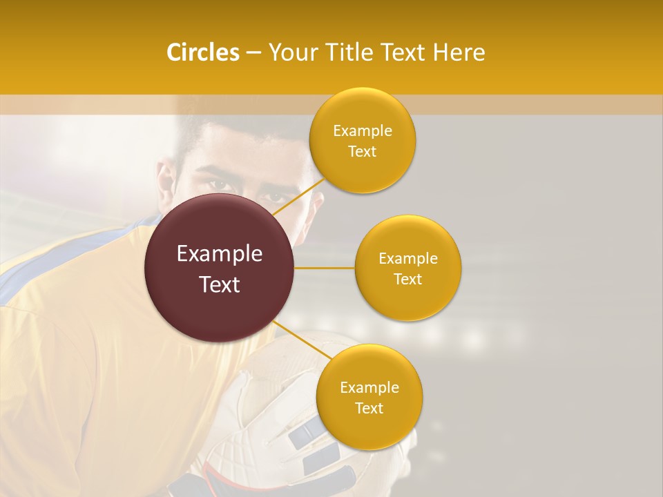 Player Soccer Foot PowerPoint Template