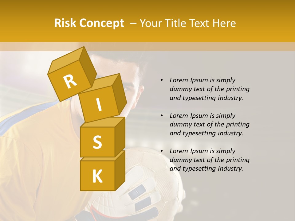 Player Soccer Foot PowerPoint Template