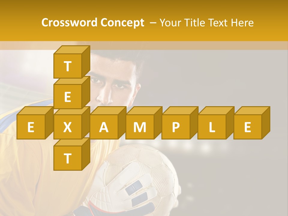 Player Soccer Foot PowerPoint Template