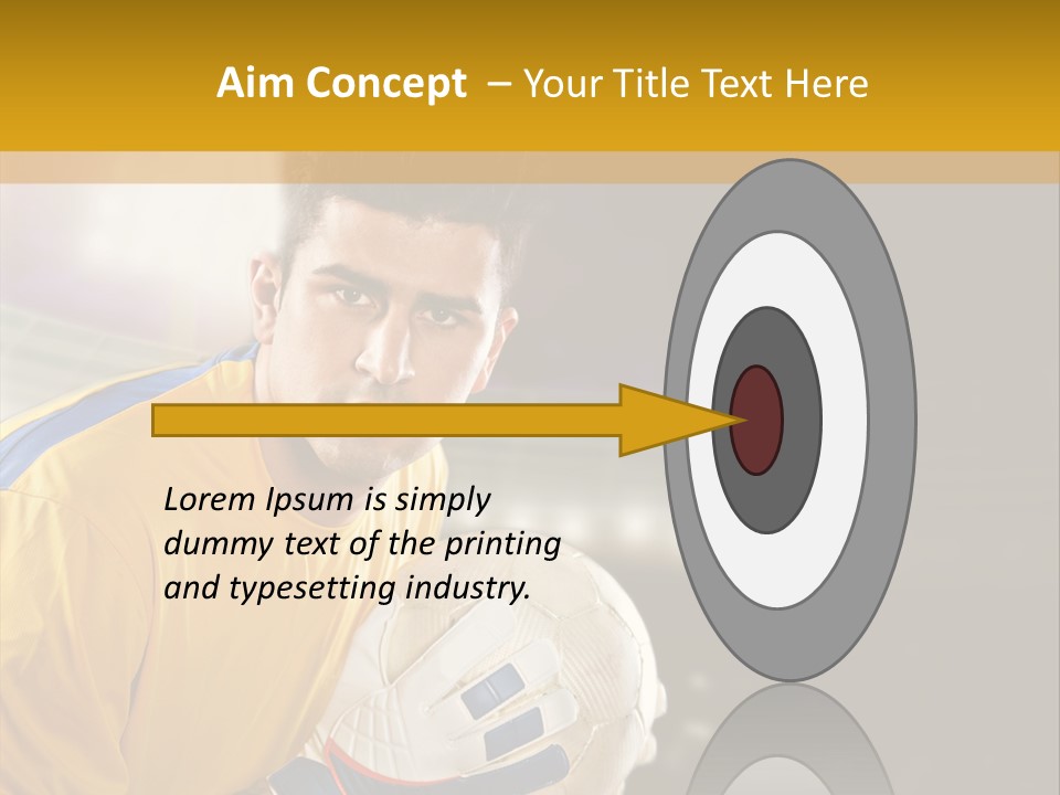 Player Soccer Foot PowerPoint Template