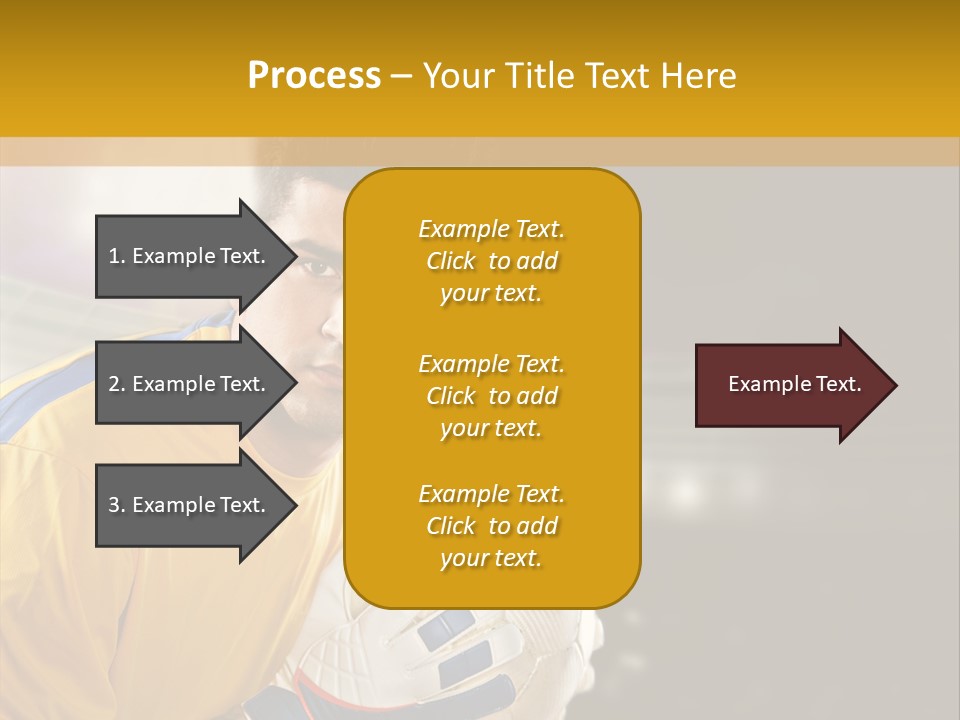 Player Soccer Foot PowerPoint Template