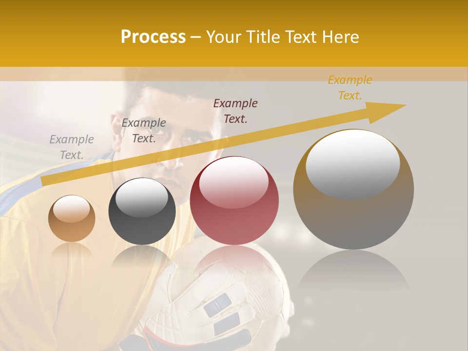 Player Soccer Foot PowerPoint Template