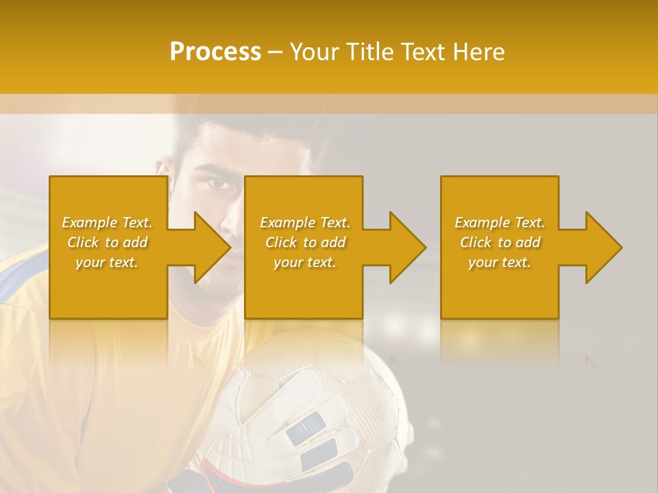 Player Soccer Foot PowerPoint Template
