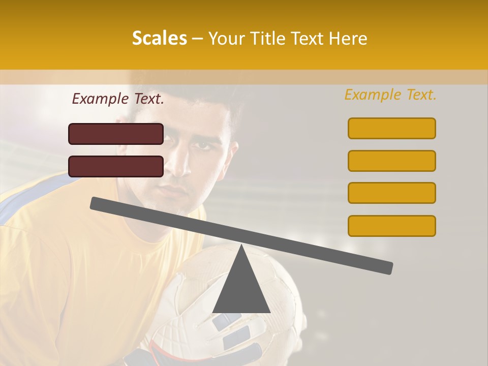 Player Soccer Foot PowerPoint Template