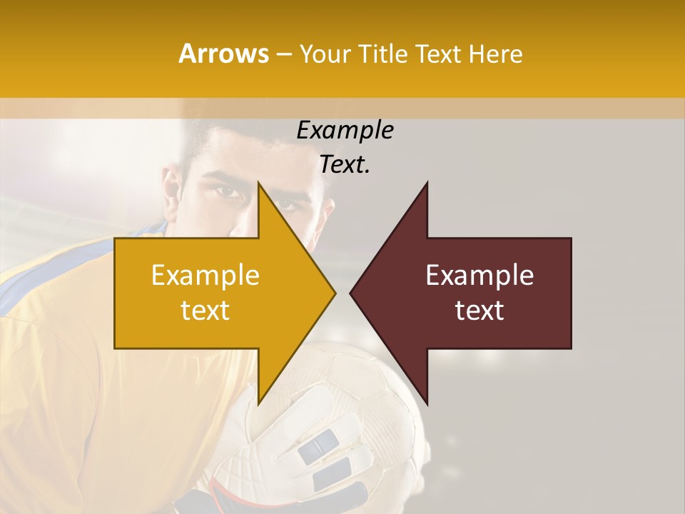 Player Soccer Foot PowerPoint Template