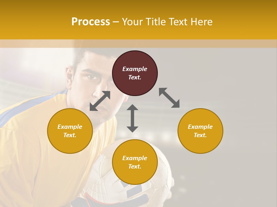 Player Soccer Foot PowerPoint Template