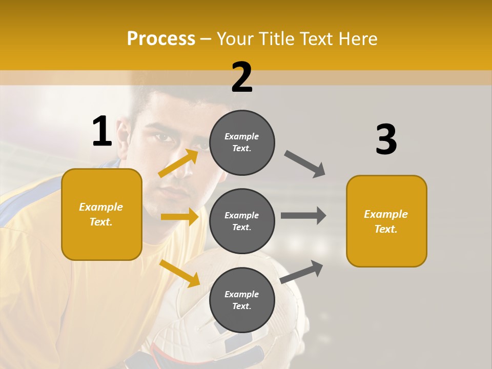 Player Soccer Foot PowerPoint Template