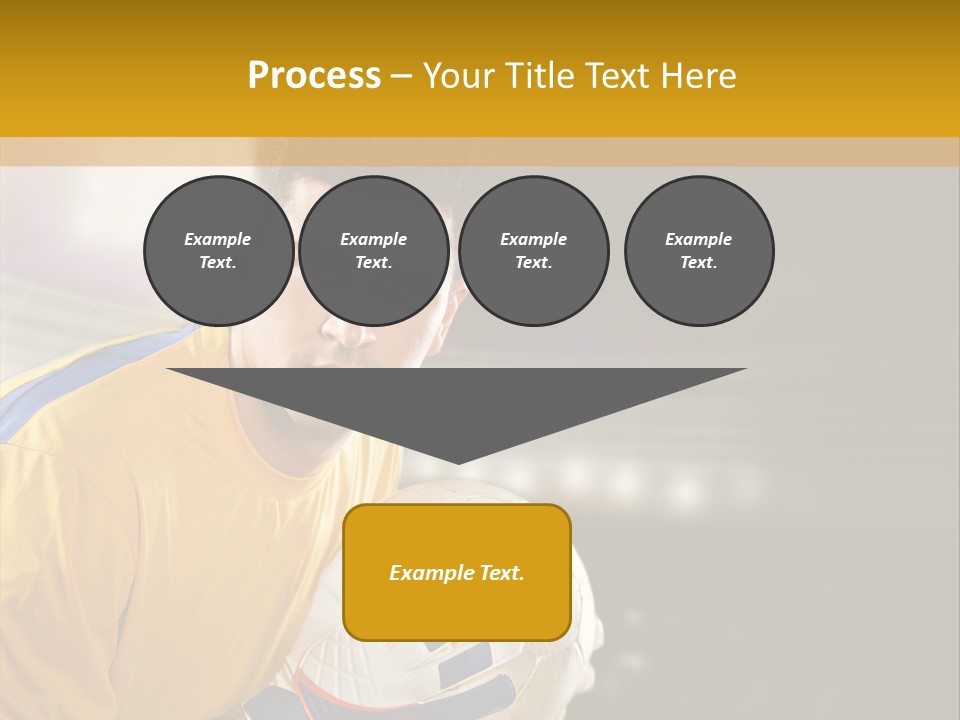 Player Soccer Foot PowerPoint Template