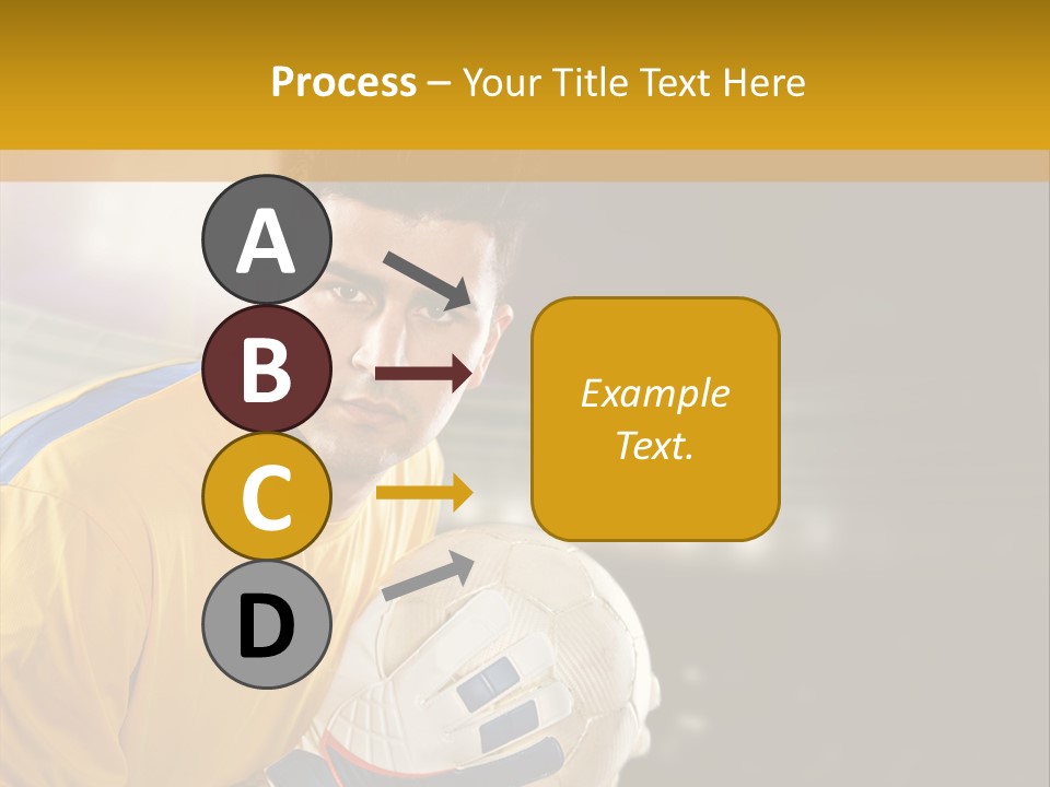 Player Soccer Foot PowerPoint Template