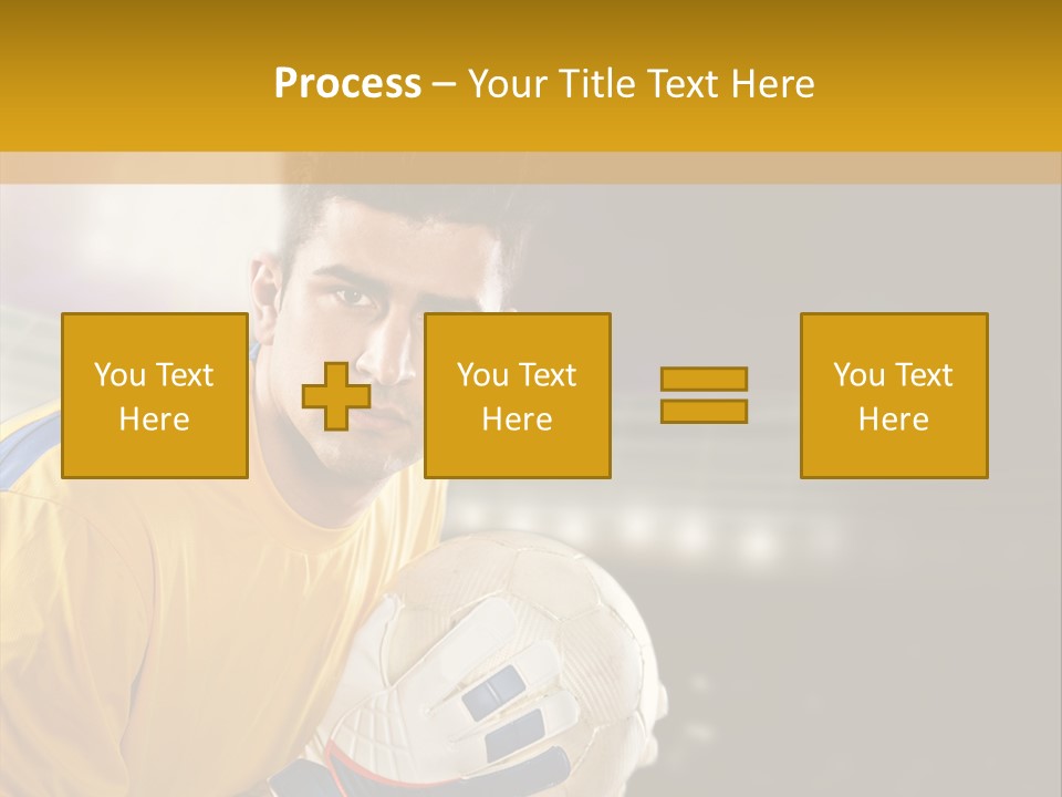 Player Soccer Foot PowerPoint Template