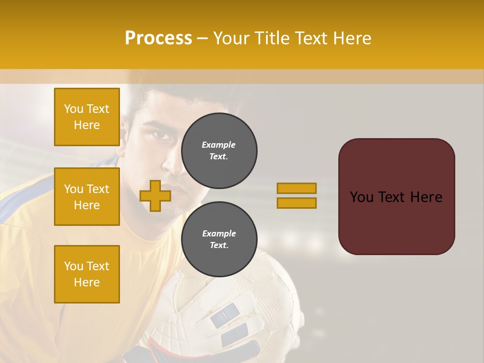 Player Soccer Foot PowerPoint Template