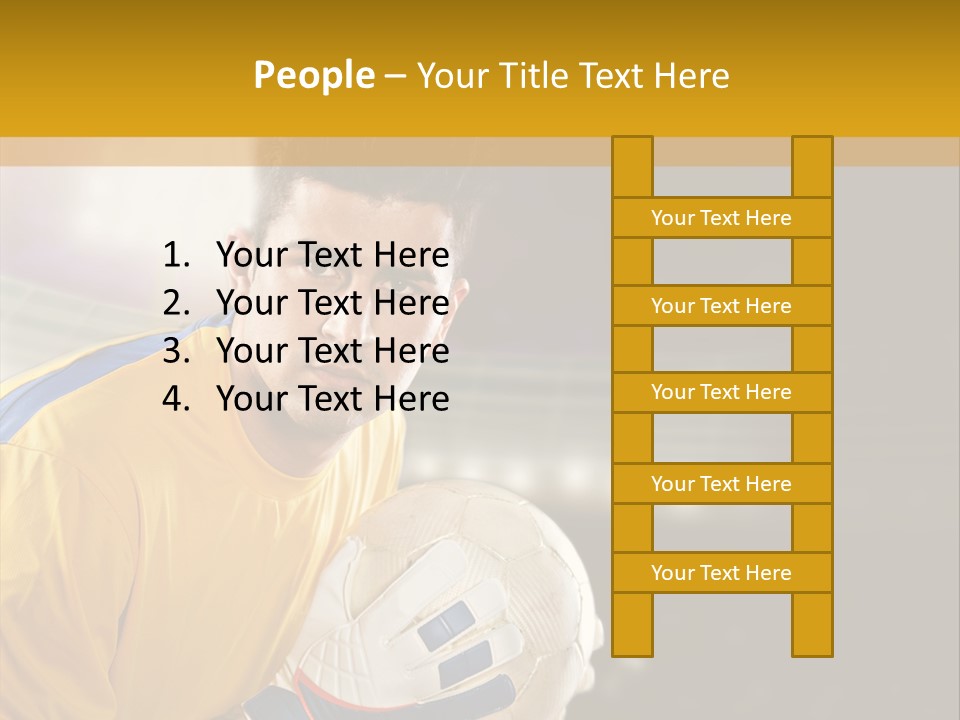 Player Soccer Foot PowerPoint Template