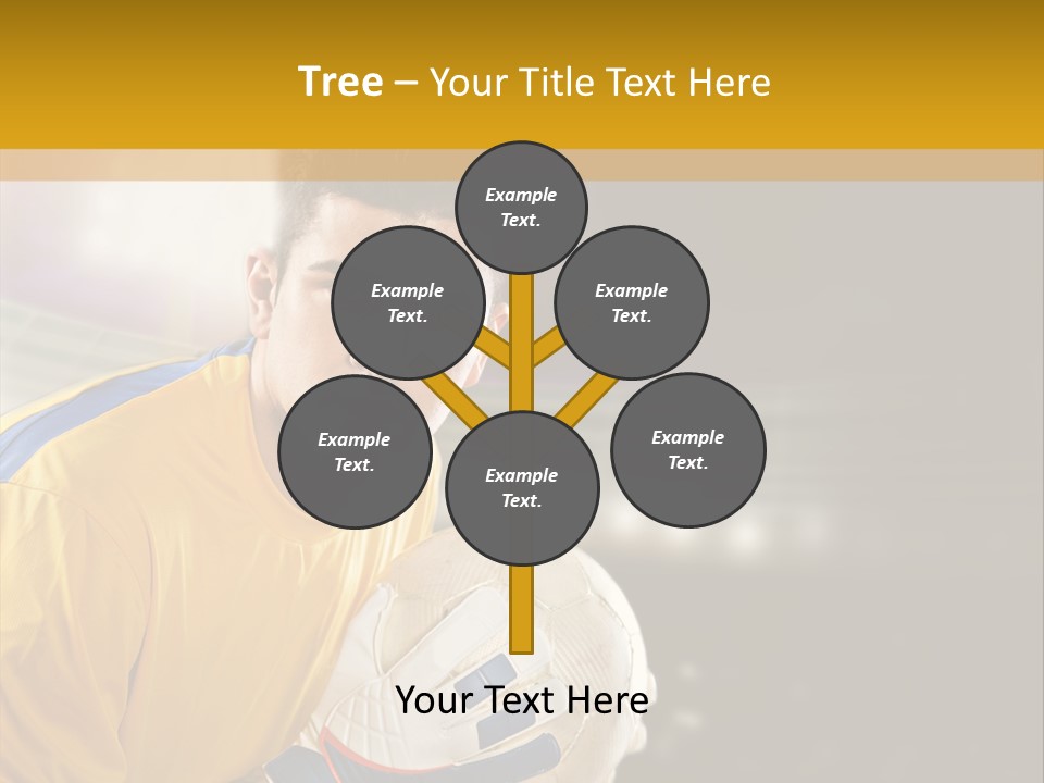 Player Soccer Foot PowerPoint Template