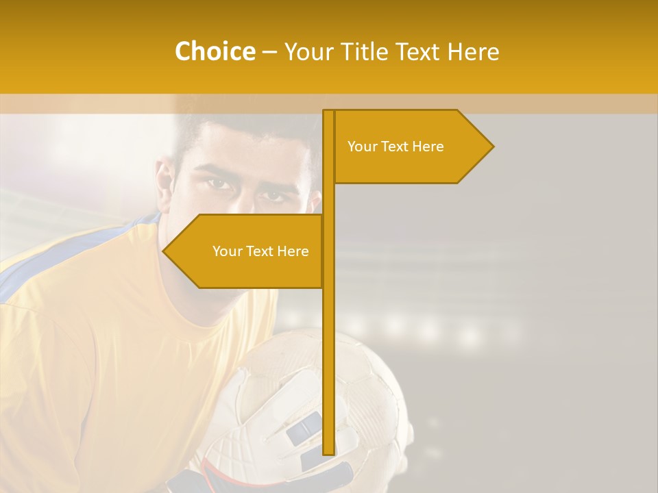 Player Soccer Foot PowerPoint Template