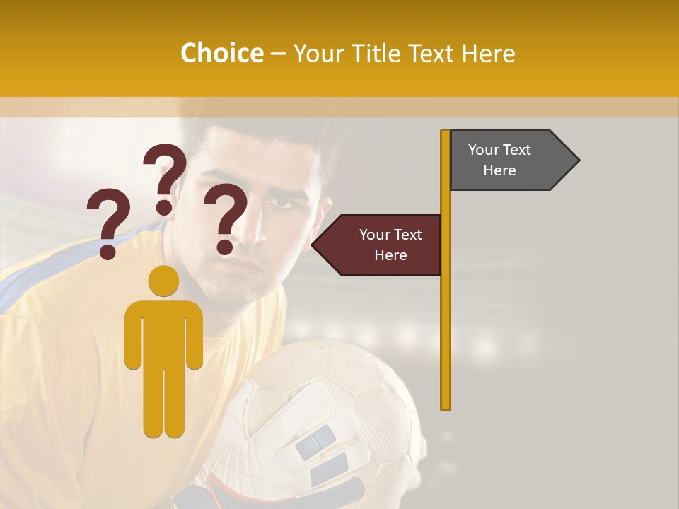 Player Soccer Foot PowerPoint Template