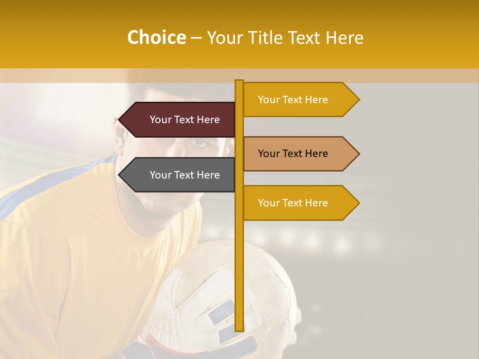 Player Soccer Foot PowerPoint Template