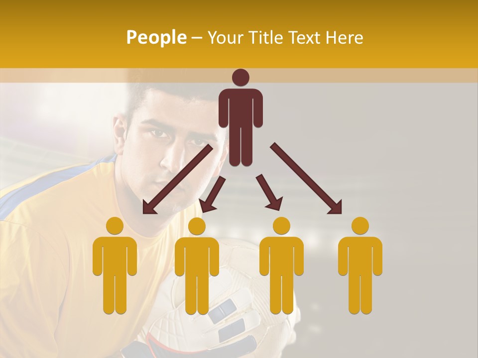 Player Soccer Foot PowerPoint Template