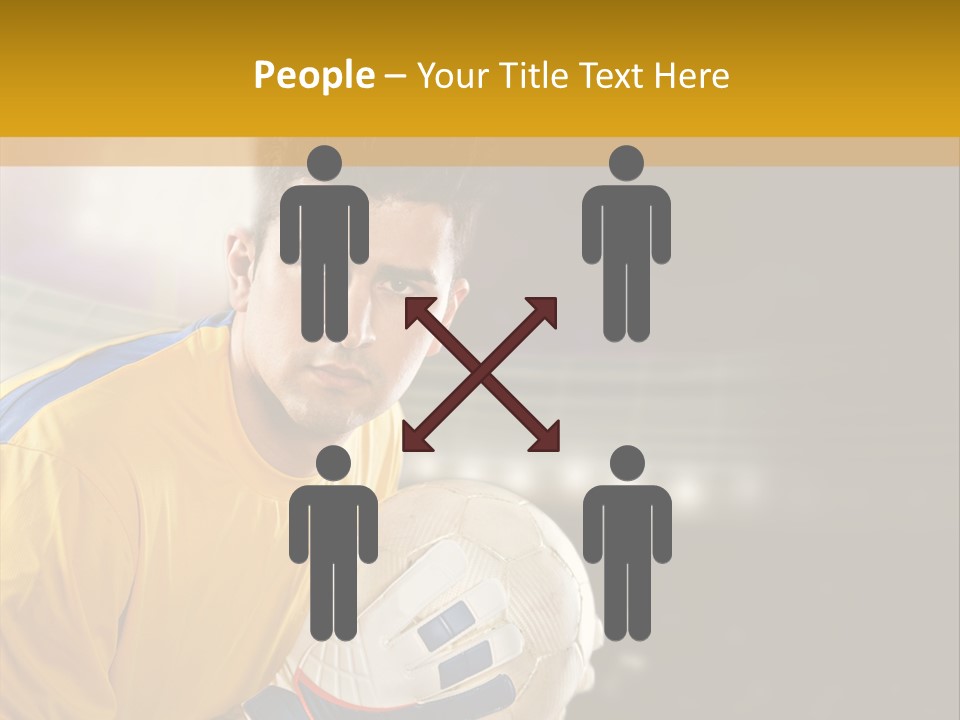 Player Soccer Foot PowerPoint Template