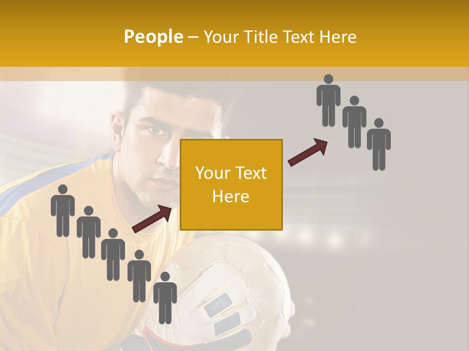Player Soccer Foot PowerPoint Template