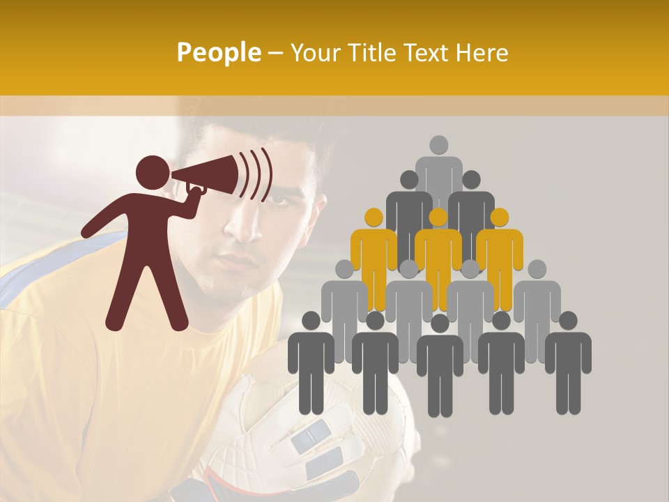 Player Soccer Foot PowerPoint Template