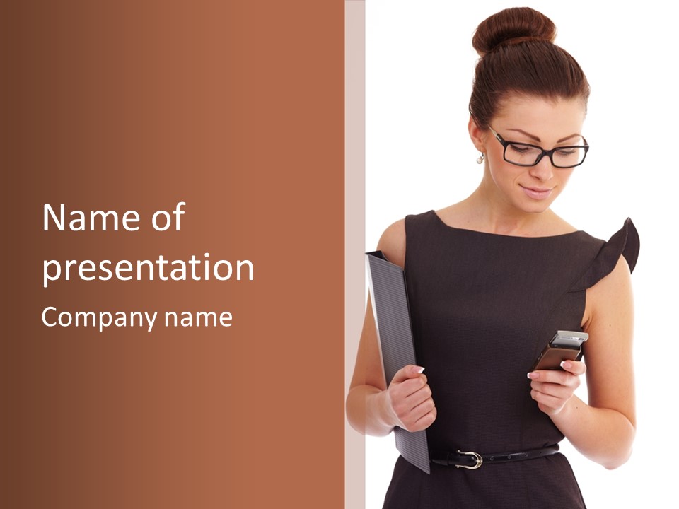 Caucasian Professional Successful PowerPoint Template