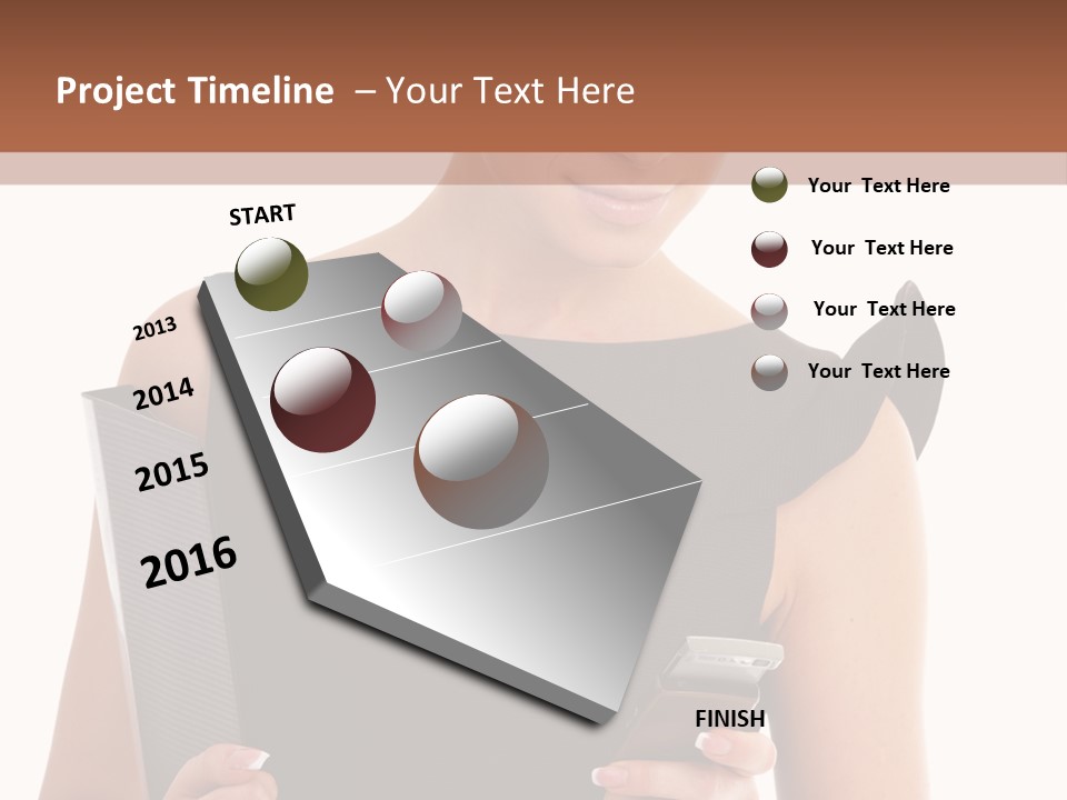 Caucasian Professional Successful PowerPoint Template
