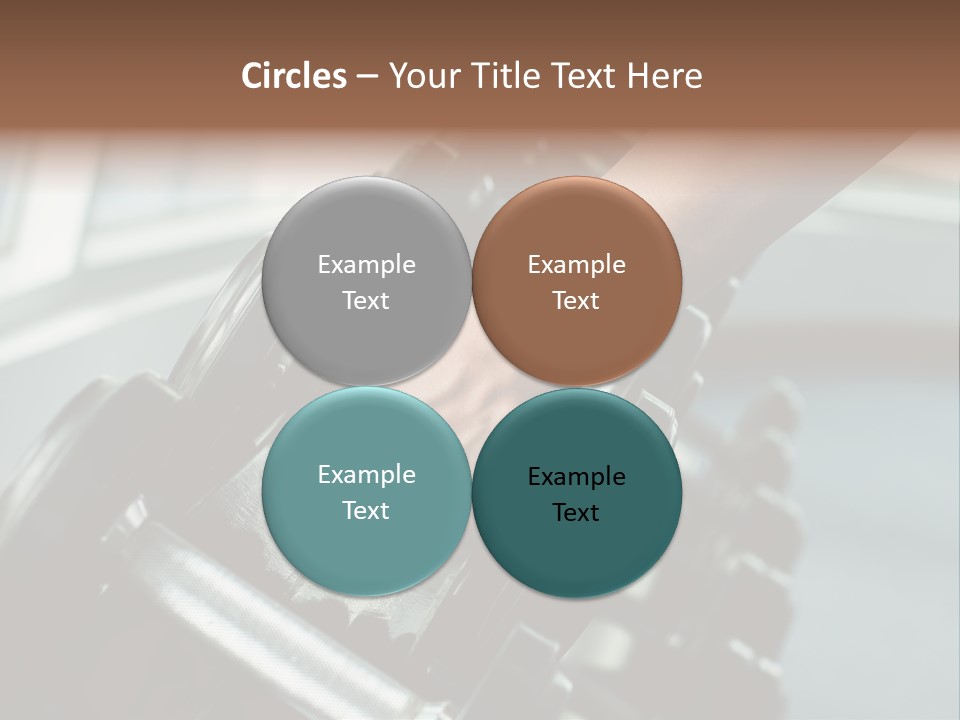 A Person Holding A Pair Of Dumbbells In Their Hand PowerPoint Template