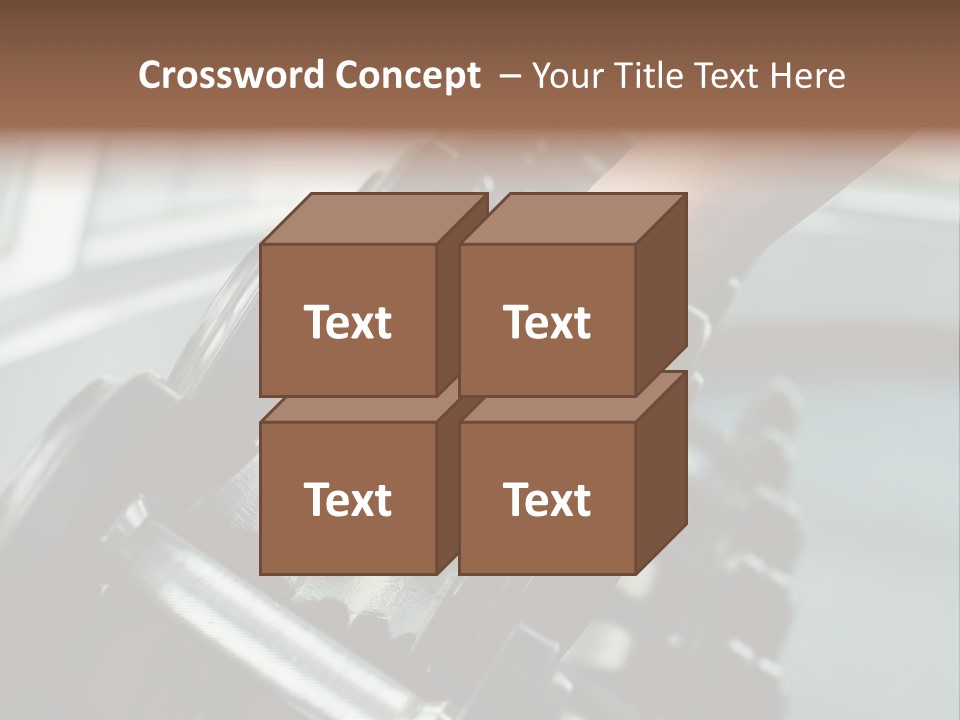 A Person Holding A Pair Of Dumbbells In Their Hand PowerPoint Template
