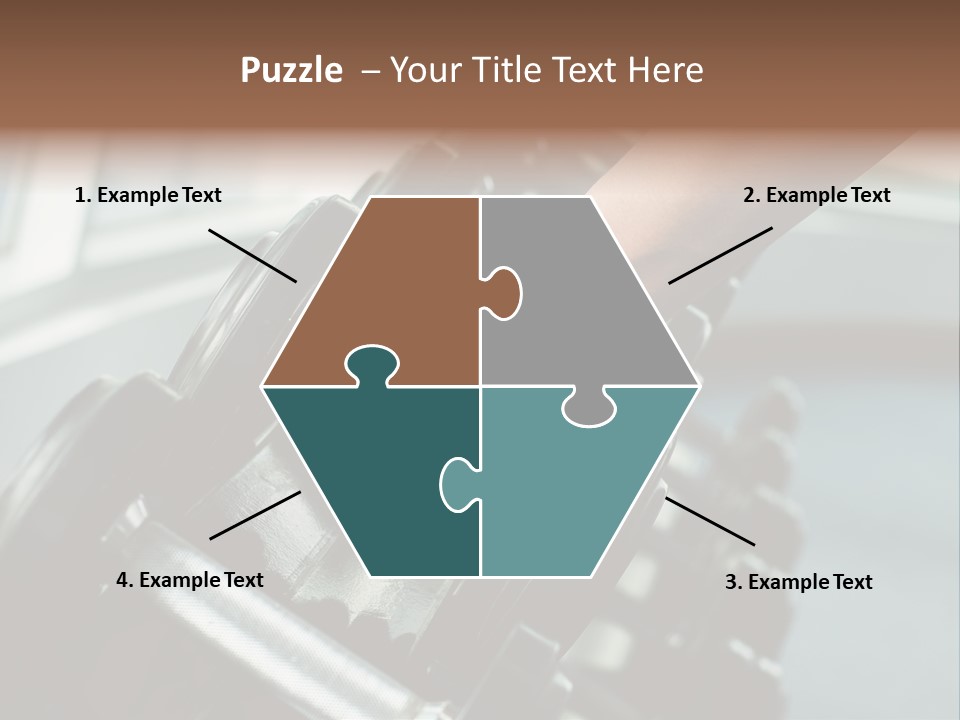 A Person Holding A Pair Of Dumbbells In Their Hand PowerPoint Template