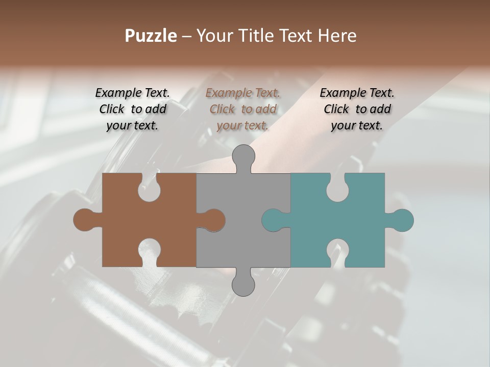 A Person Holding A Pair Of Dumbbells In Their Hand PowerPoint Template