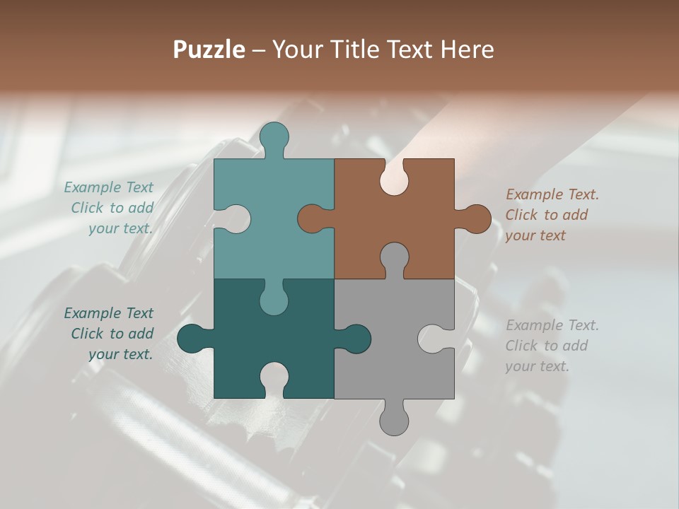 A Person Holding A Pair Of Dumbbells In Their Hand PowerPoint Template