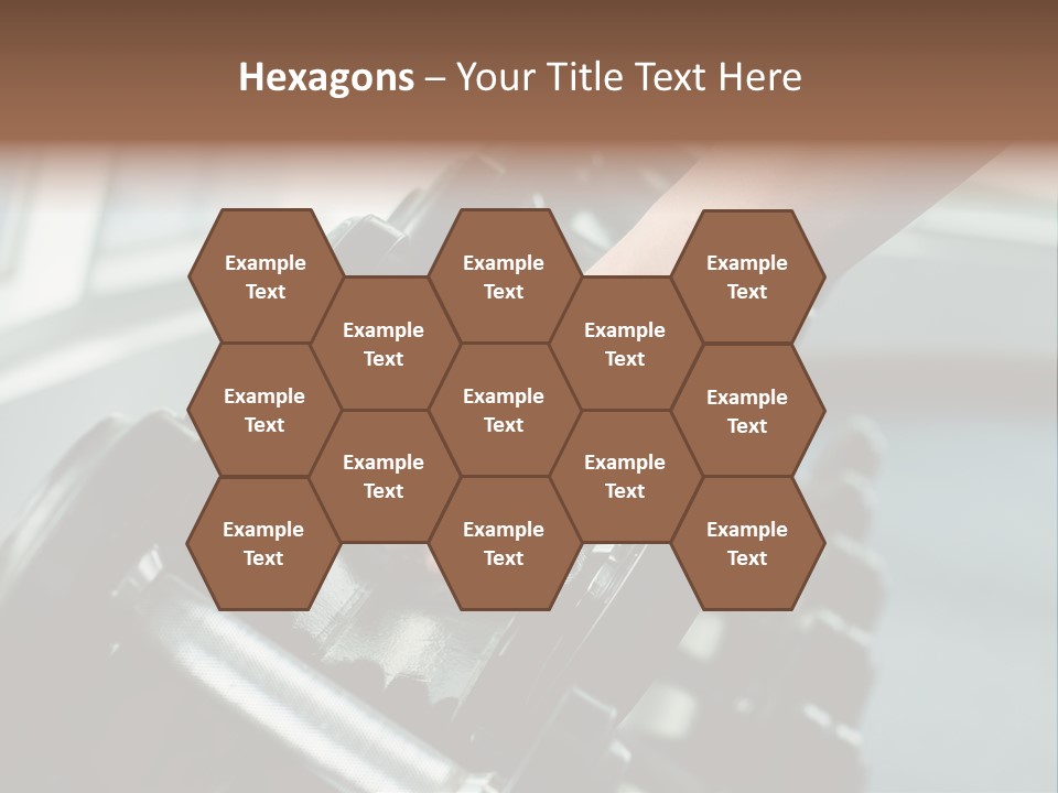 A Person Holding A Pair Of Dumbbells In Their Hand PowerPoint Template