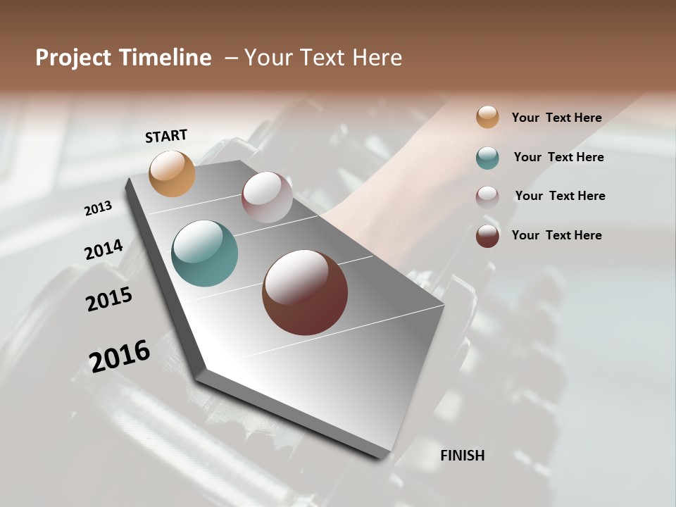 A Person Holding A Pair Of Dumbbells In Their Hand PowerPoint Template
