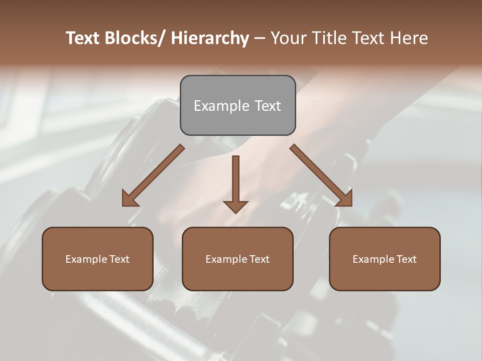 A Person Holding A Pair Of Dumbbells In Their Hand PowerPoint Template