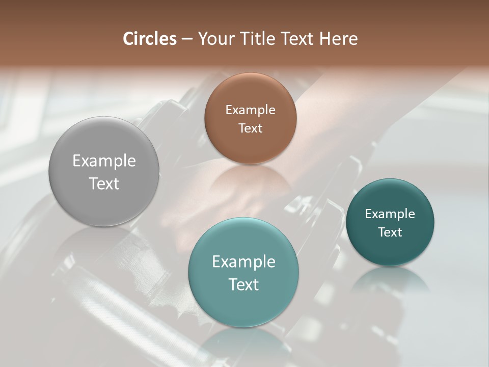 A Person Holding A Pair Of Dumbbells In Their Hand PowerPoint Template