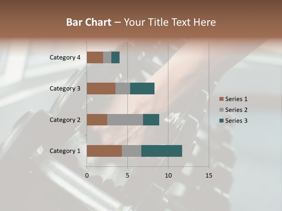 A Person Holding A Pair Of Dumbbells In Their Hand PowerPoint Template