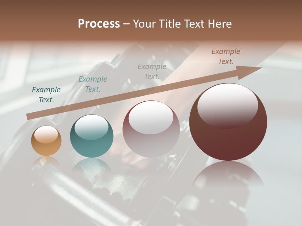 A Person Holding A Pair Of Dumbbells In Their Hand PowerPoint Template