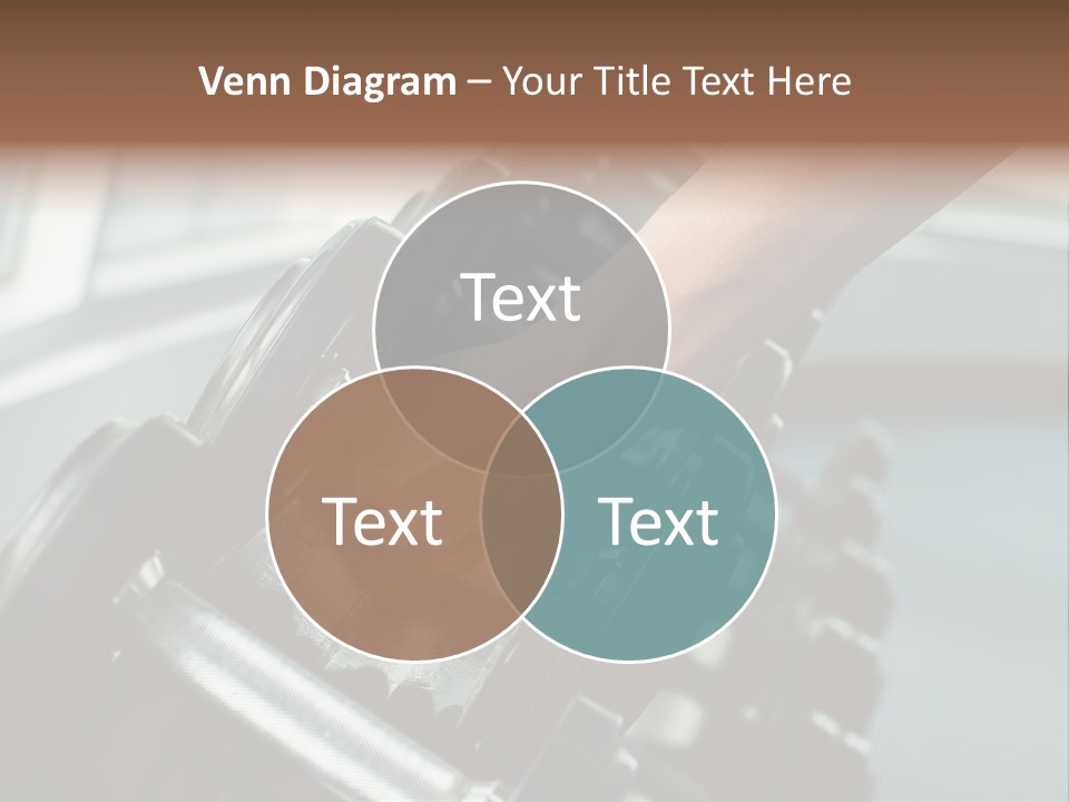 A Person Holding A Pair Of Dumbbells In Their Hand PowerPoint Template