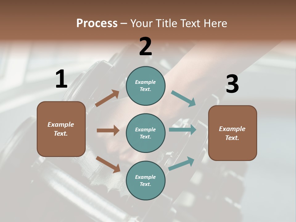 A Person Holding A Pair Of Dumbbells In Their Hand PowerPoint Template