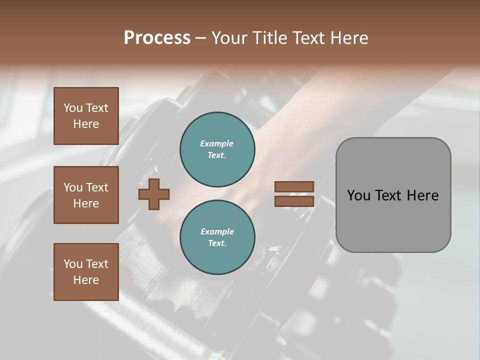 A Person Holding A Pair Of Dumbbells In Their Hand PowerPoint Template