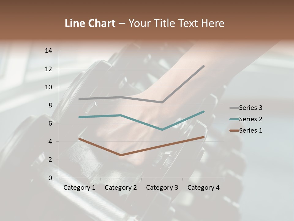 A Person Holding A Pair Of Dumbbells In Their Hand PowerPoint Template