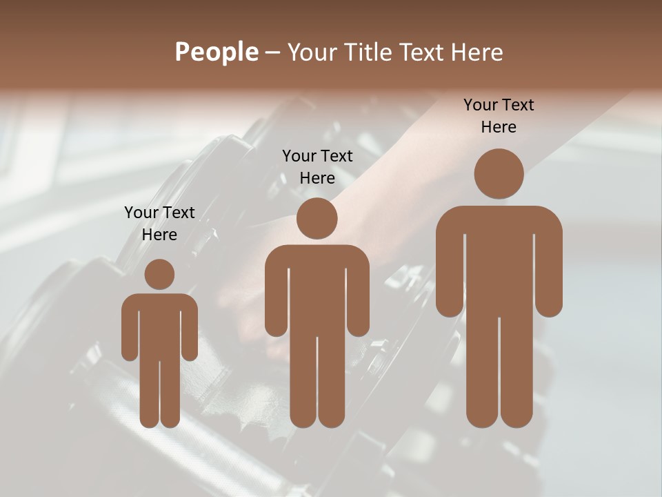 A Person Holding A Pair Of Dumbbells In Their Hand PowerPoint Template