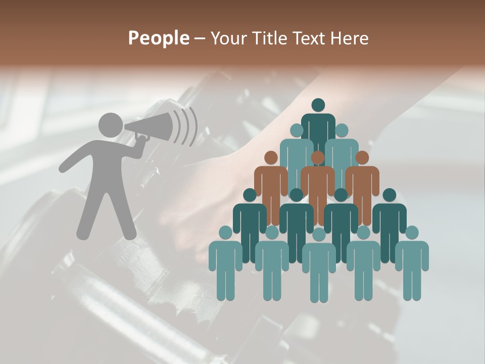 A Person Holding A Pair Of Dumbbells In Their Hand PowerPoint Template