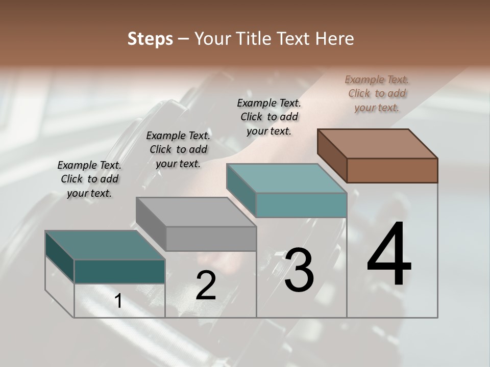 A Person Holding A Pair Of Dumbbells In Their Hand PowerPoint Template