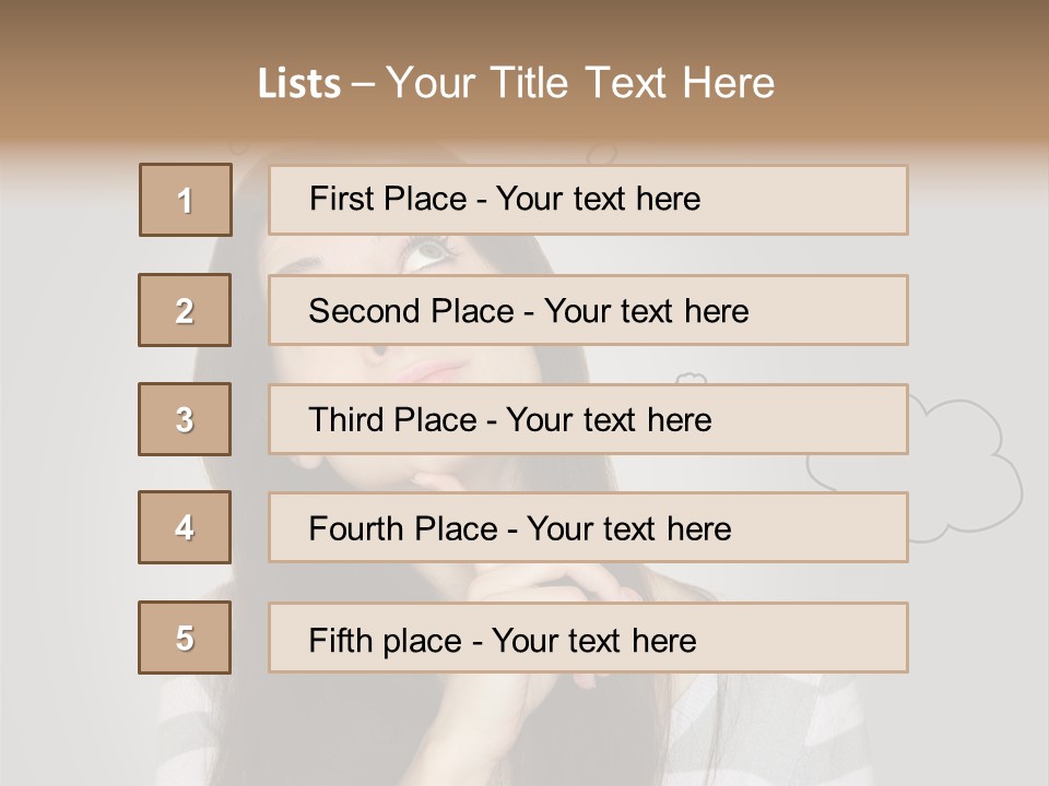 Beautiful Beauty Thoughtful PowerPoint Template