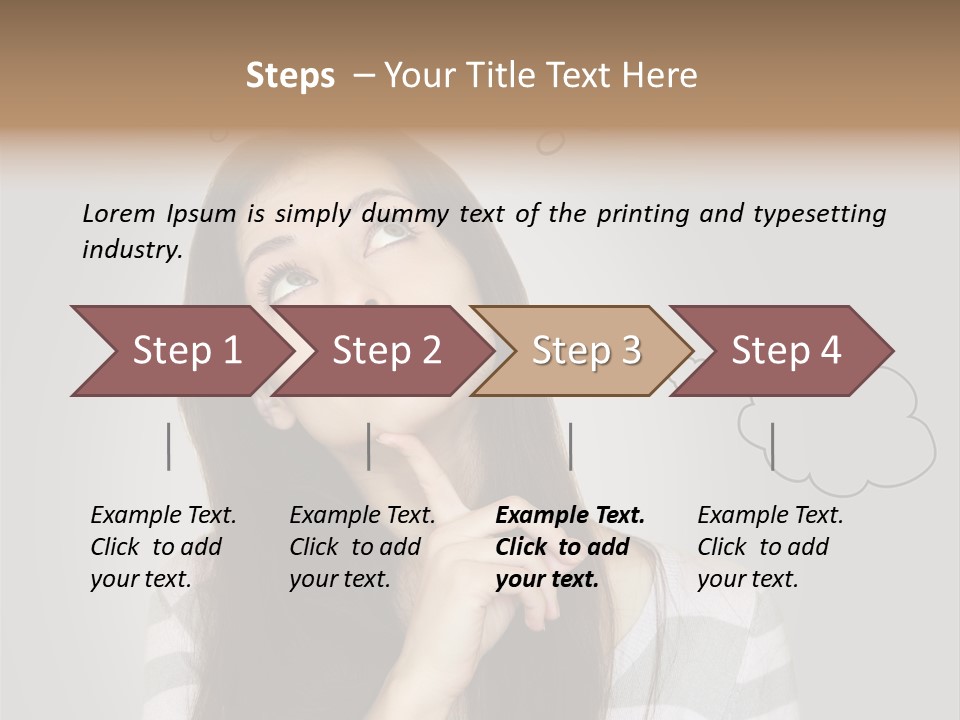 Beautiful Beauty Thoughtful PowerPoint Template