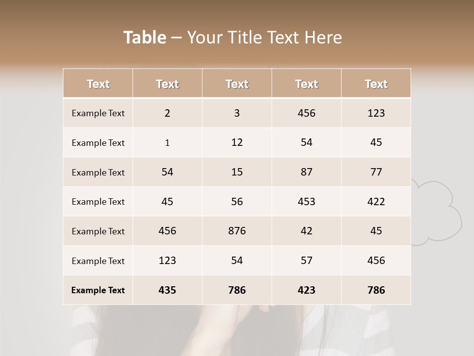Beautiful Beauty Thoughtful PowerPoint Template