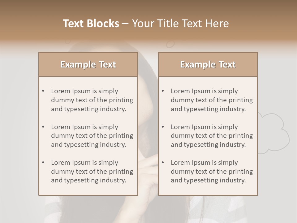 Beautiful Beauty Thoughtful PowerPoint Template
