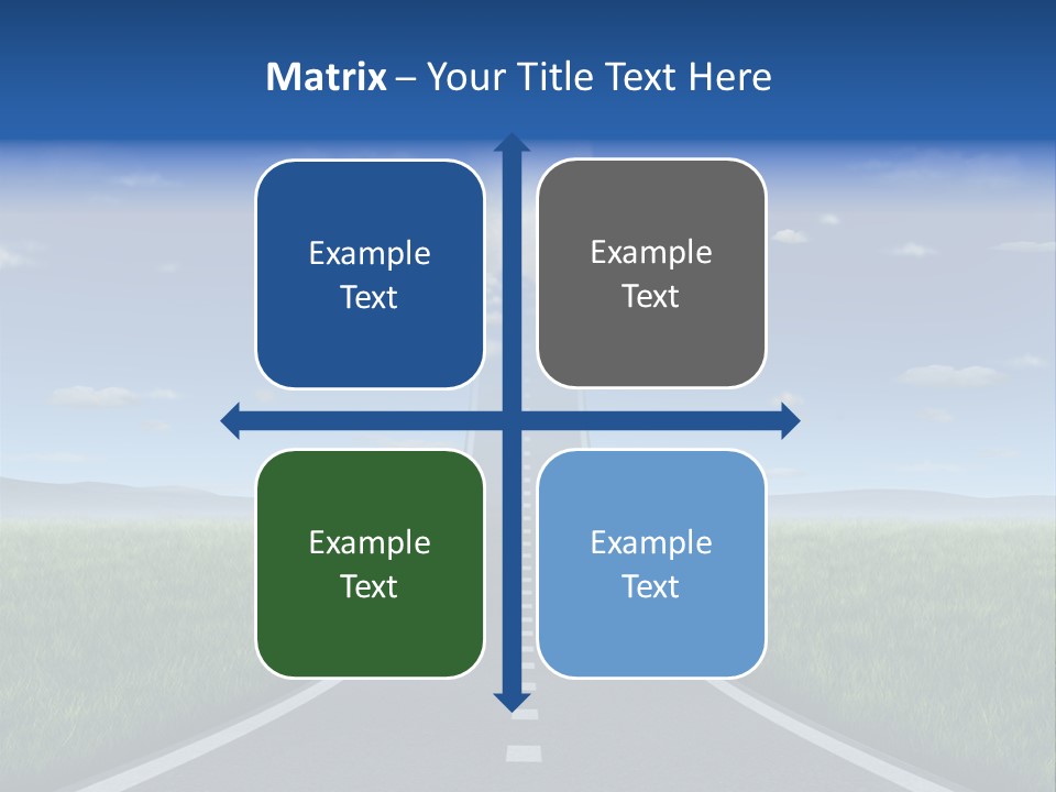 Highway Strategy Breaking Free PowerPoint Template